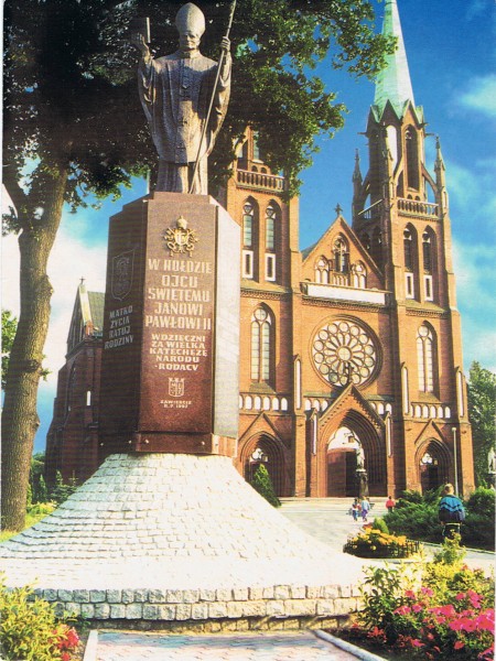 Pomnik przy kolegiacie 1997r.
